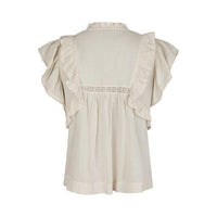 Neo Noir, Jayla S Voile Top, Creme-Neo Noir-Minlillebutik.dk