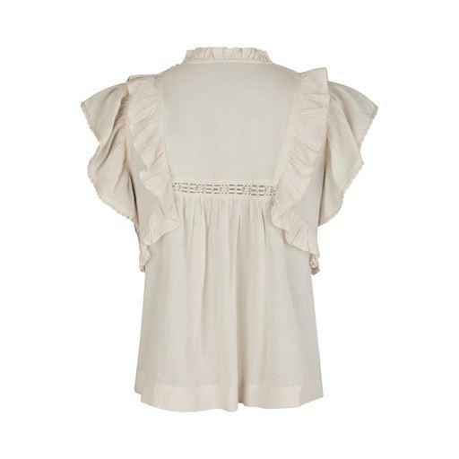 Neo Noir, Jayla S Voile Top, Creme-Neo Noir-Minlillebutik.dk