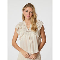 Neo Noir, Jayla S Voile Top, Creme-Neo Noir-Minlillebutik.dk