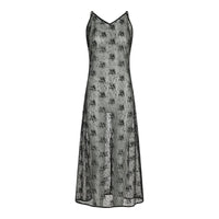 Neo Noir, Tarzana Lace Sequins Dress, Black