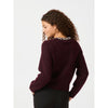 Neo Noir, Marie Stone Knit Cardigan, Wine