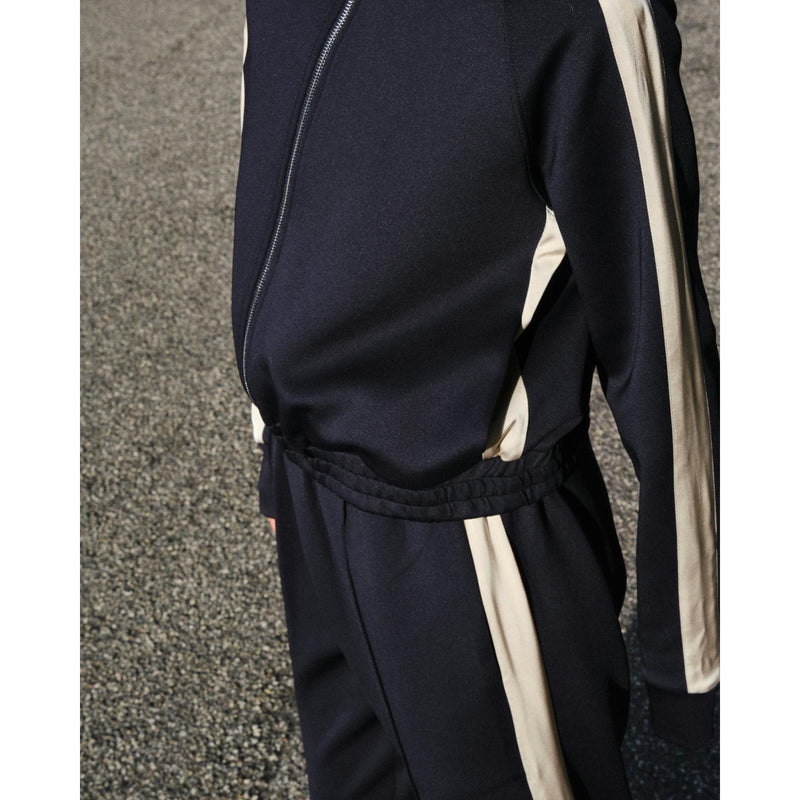 Neo Noir, Vera Track Suit Blouse, Navy