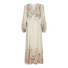 Neo Noir, Silfi Flower Print Dress, Creme-Neo Noir-Minlillebutik.dk