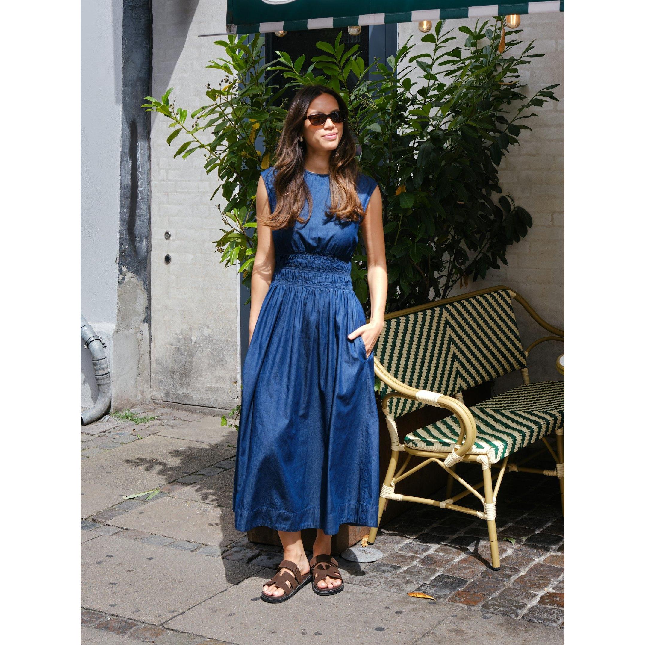 Neo Noir, Esmy Denim Dress, Blue-Neo Noir-Minlillebutik.dk