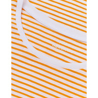 Mads Nørgaard, Fine Jersey Stripe Teasy Tee FAV, Brilliant White/Zinnia-Mads Nørgaard - Dame-Minlillebutik.dk