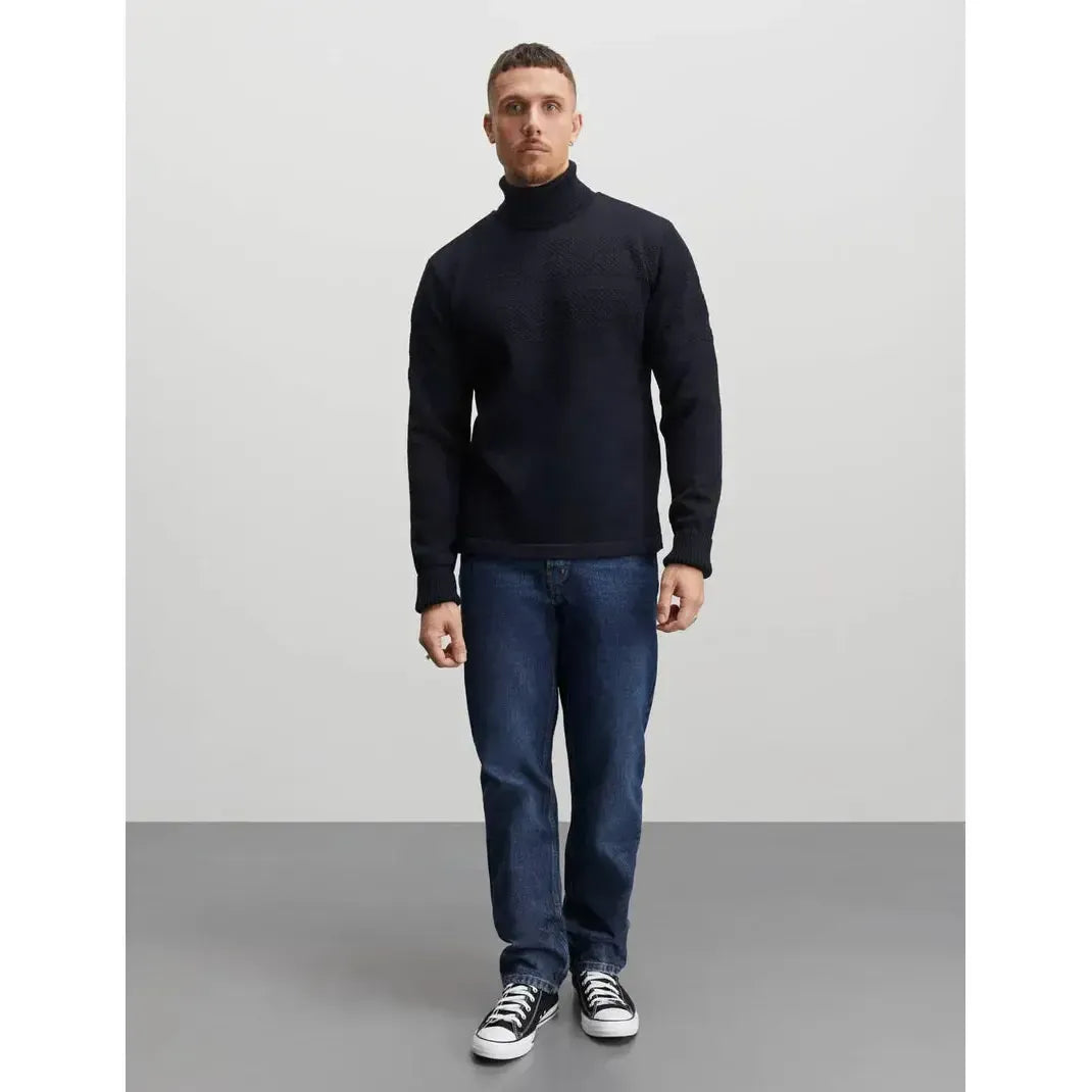 Mads Nørgaard, Wool Klemens Knit FAV, Sky Captain-Mads Nørgaard-Minlillebutik.dk