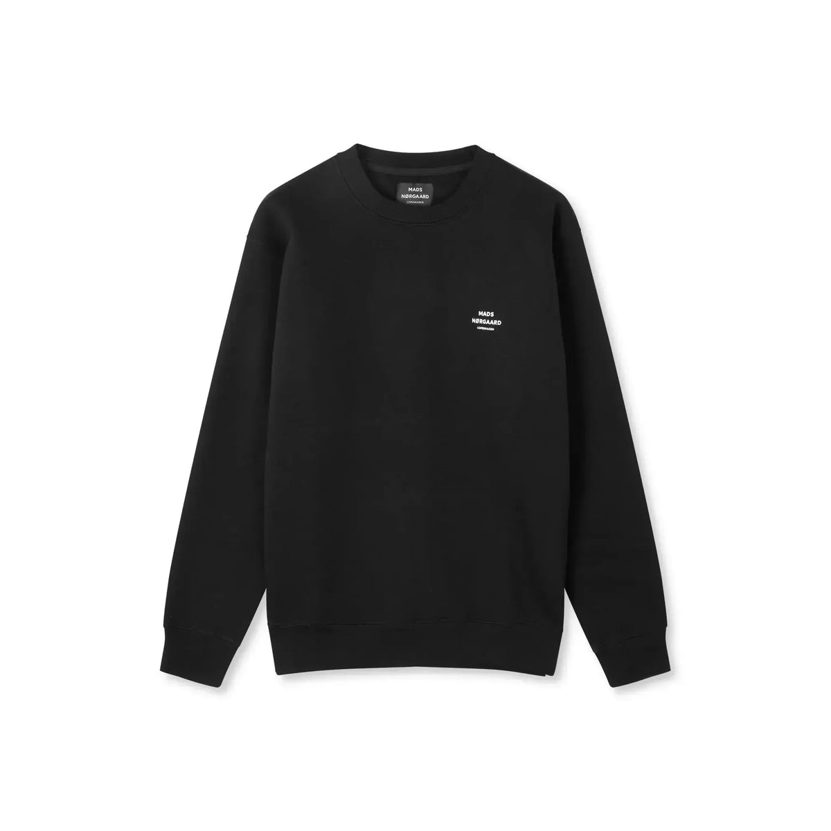 Mads Nørgaard, Standard Crew Logo Sweat, Black-Mads Nørgaard - Herre-Minlillebutik.dk