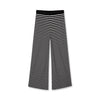 Mads Nørgaard, 2x2 Cotton Stripe Veran Pants, Black/White Alyssum