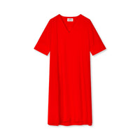 Mads Nørgaard, Light Crepe Margot Dress, Fiery Red-Mads Nørgaard - Dame-Minlillebutik.dk