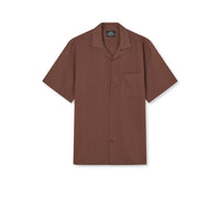 Mads Nørgaard, Texture Kenji Shirt SS, Chicory Coffee-Mads Nørgaard - Herre-Minlillebutik.dk