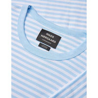 Mads Nørgaard, Duo Rib Tobias Tee LS, Ballad Blue/Brilliant White-Mads Nørgaard - Herre-Minlillebutik.dk