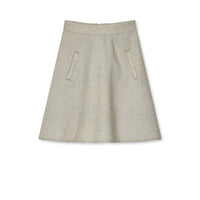 Mads Nørgaard, Bromi Stelly Skirt, Four Leaf Clover/Whitecap Grey-Mads Nørgaard - Dame-Minlillebutik.dk