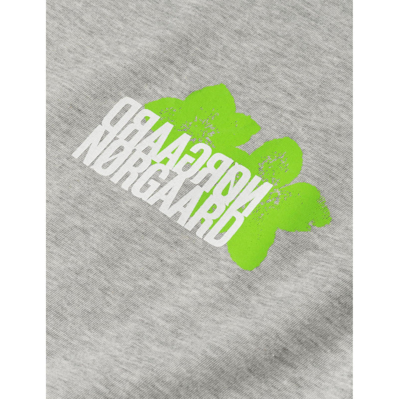 Mads Nørgaard, Single Organic Grace Tee, Mid Grey Melange-Mads Nørgaard - Dame-Minlillebutik.dk