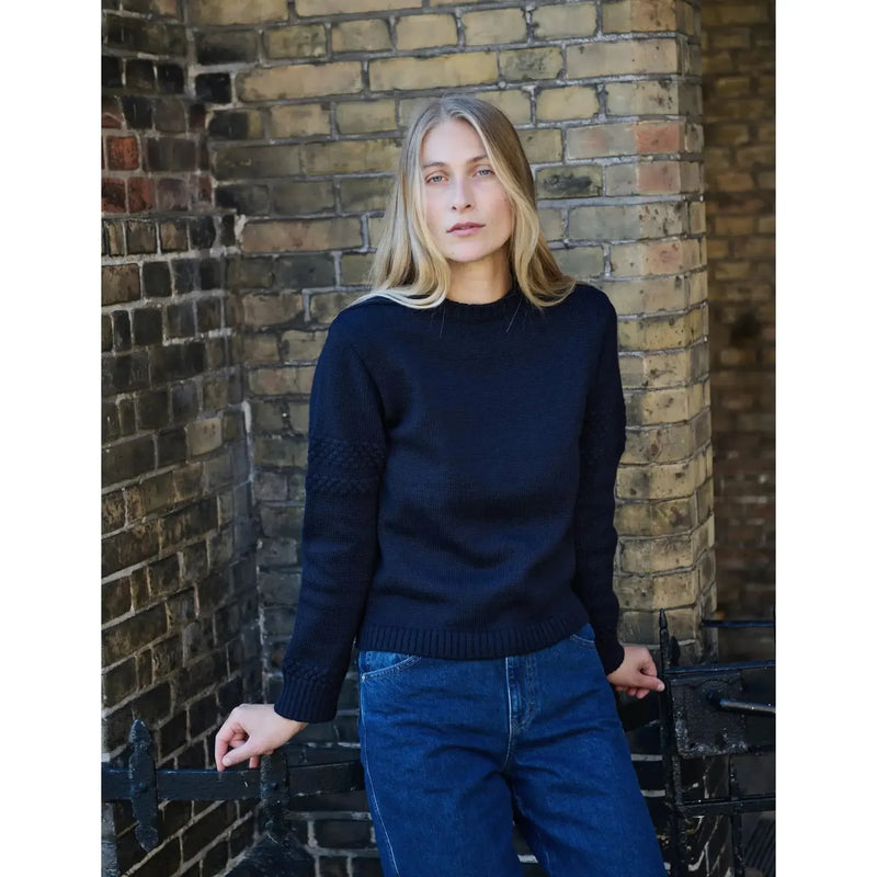 Mads Nørgaard, Wool Karoline Sweater, Parisian Night-Mads Nørgaard - Dame-Minlillebutik.dk