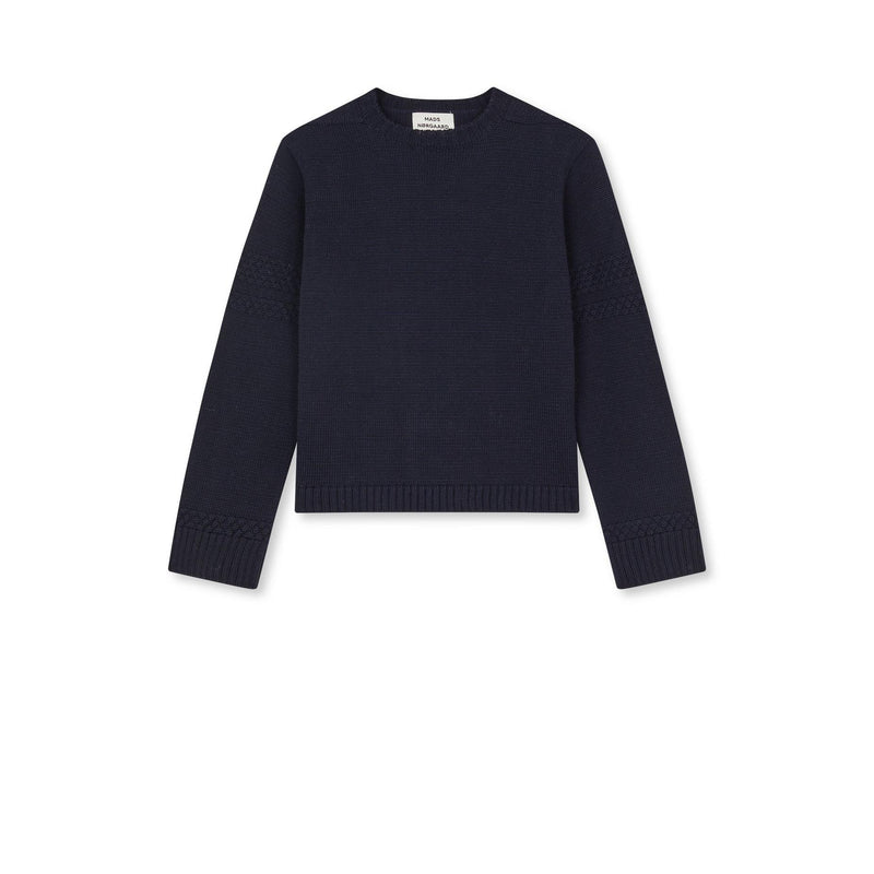 Mads Nørgaard, Wool Karoline Sweater, Parisian Night-Mads Nørgaard - Dame-Minlillebutik.dk