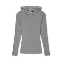Mads Nørgaard, Stripe Tilla Hood, Black/Vanilla Ice-Mads Nørgaard - Dame-Minlillebutik.dk