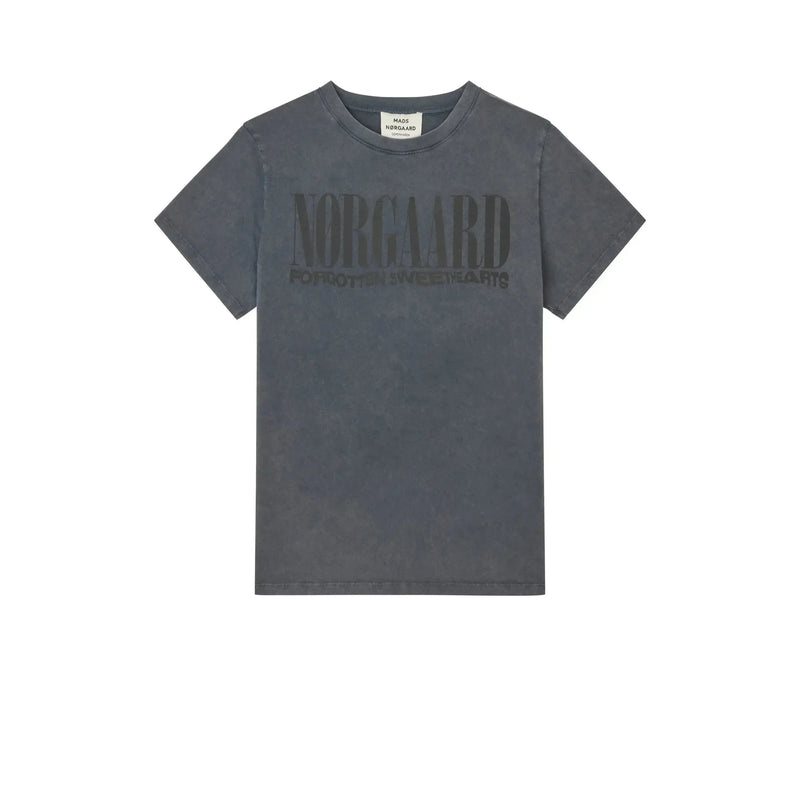 Mads Nørgaard, Fine Jersey Trenda Tee, Washed Black-Mads Nørgaard - Herre-Minlillebutik.dk