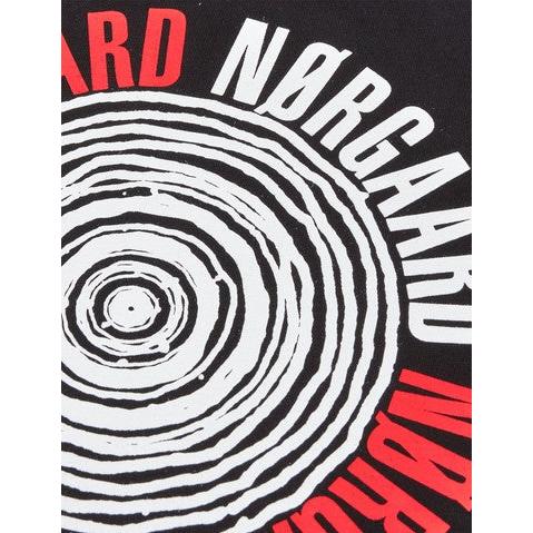 Mads Nørgaard, Cotton Jersey Spiral Tee, Black-Mads Nørgaard - Dame-Minlillebutik.dk