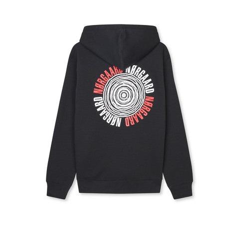 Mads Nørgaard, Spiral Hoodie Sweat, Black-Mads Nørgaard - Herre-Minlillebutik.dk