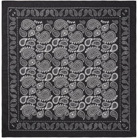 Mads Nørgaard, Soft Cotton Paisley Scarf Solid, Black-Mads Nørgaard - Dame-Minlillebutik.dk