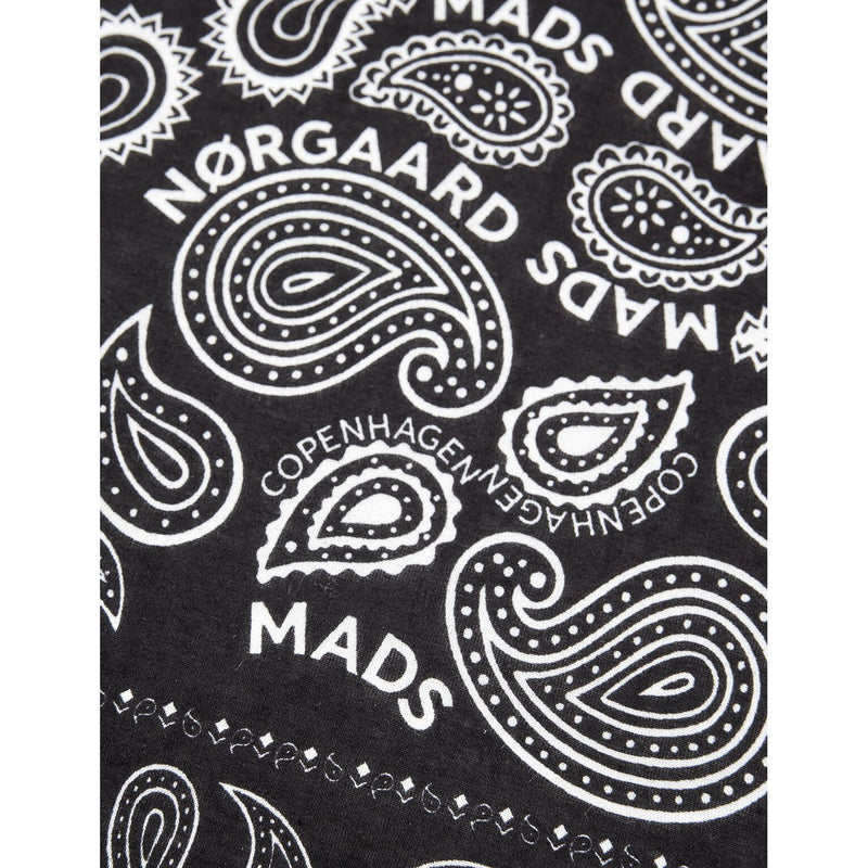 Mads Nørgaard, Soft Cotton Paisley Scarf Solid, Black-Mads Nørgaard - Dame-Minlillebutik.dk
