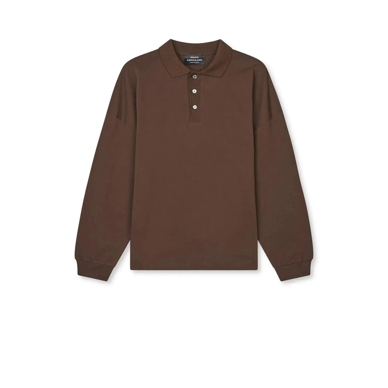 Mads Nørgaard, Light Terry Polo Sweat, Demitasse-Mads Nørgaard - Herre-Minlillebutik.dk