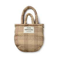 Mads Nørgaard, Light Ripstop Pillow AOP Bag Recycle, Cornstalk/Cocoa Brown-Mads Nørgaard - Dame-Minlillebutik.dk