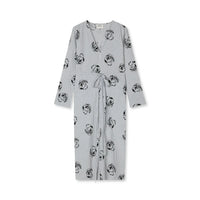 Mads Nørgaard, Soft crease Oda Dress AOP, Vintage Indigo/Vanilla Ice-Mads Nørgaard - Dame-Minlillebutik.dk