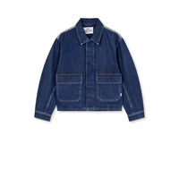 Mads Nørgaard, Luke Denim Solar Jacket Block, Mid Blue Denim