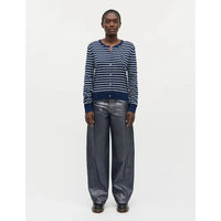 Mads Nørgaard, Fine Merino Charlot Stripe Cardigan, Parisian Night/Vanilla Ice-Mads Nørgaard - Dame-Minlillebutik.dk