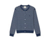 Mads Nørgaard, Fine Merino Charlot Stripe Cardigan, Parisian Night/Vanilla Ice-Mads Nørgaard - Dame-Minlillebutik.dk