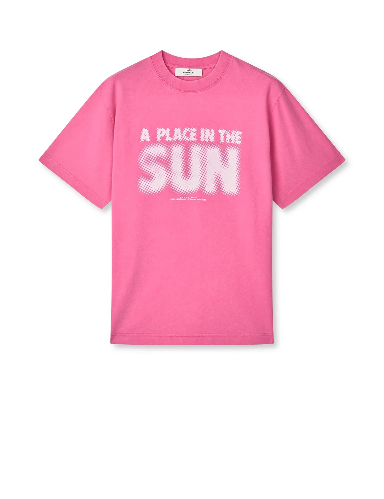 Mads Nørgaard, Cotton Jersey Dassel Tee, Carmine Rose