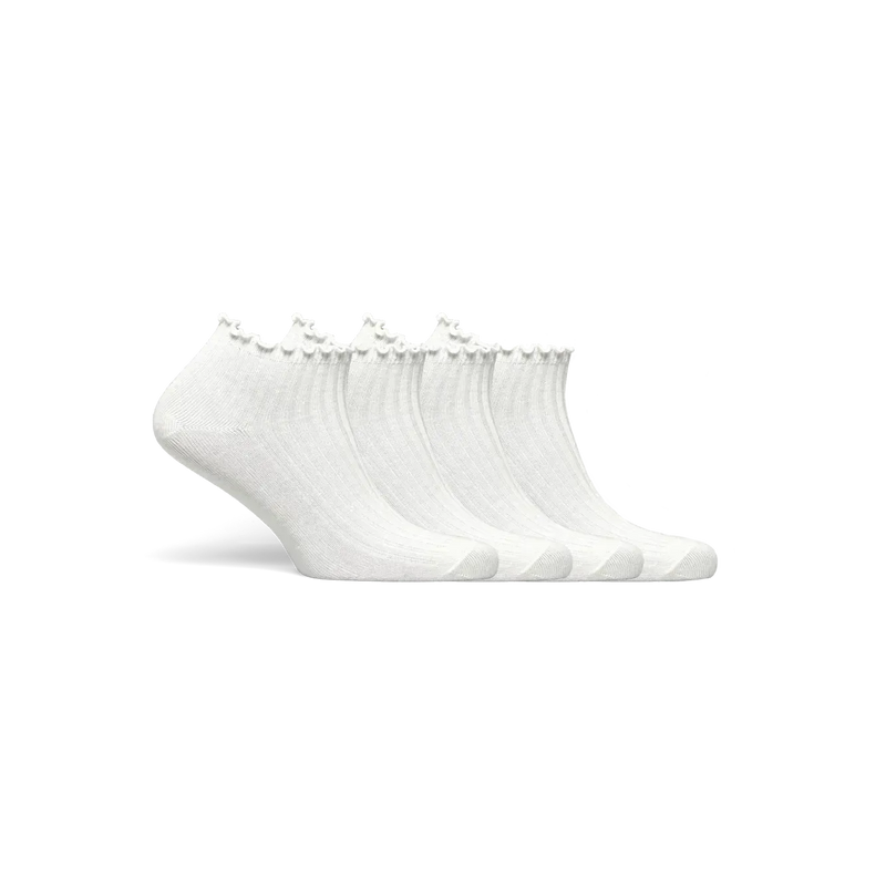Rosemunde, RHSisse Footie Socks, 4-pack, Hvid-Rosemunde-Minlillebutik.dk