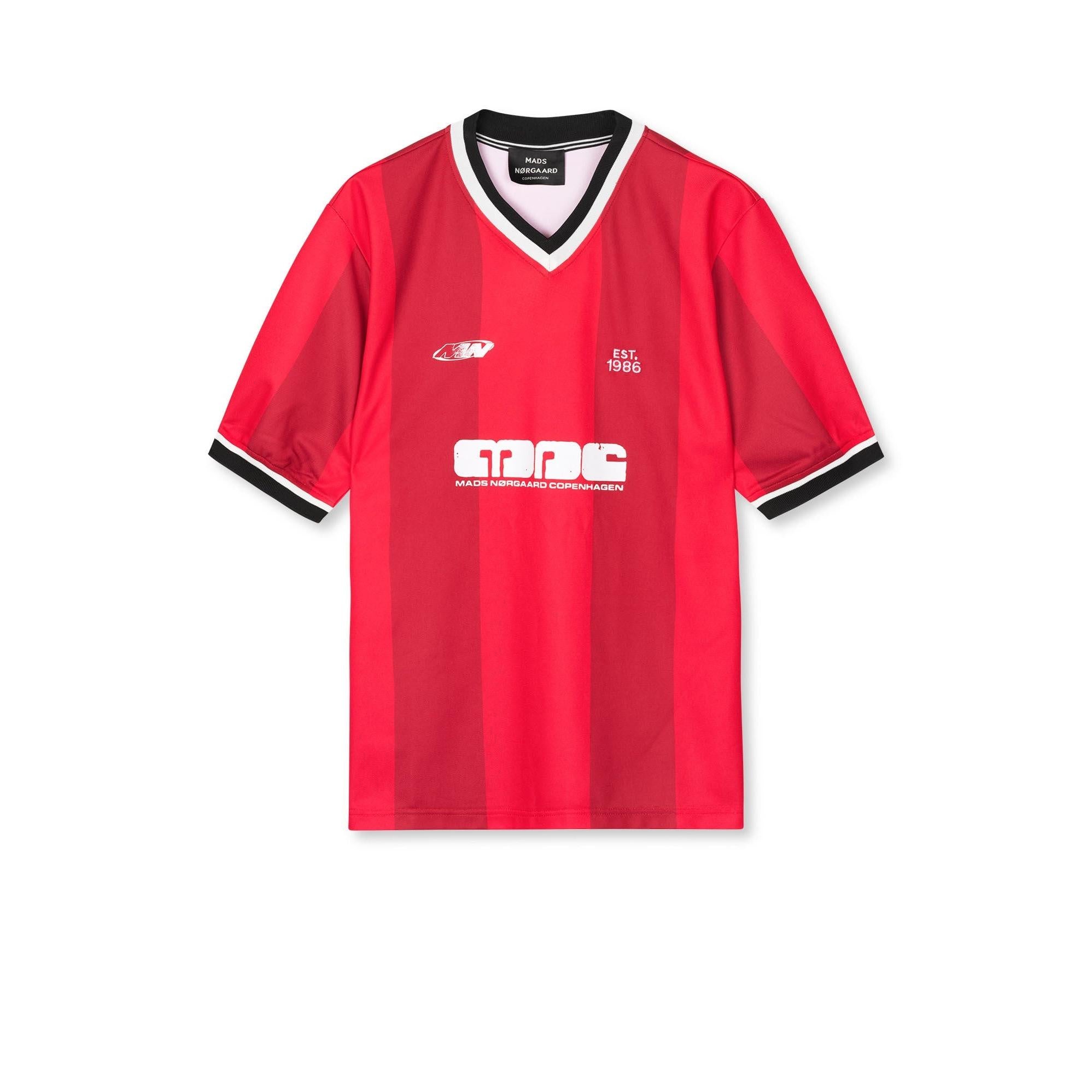 Mads Nørgaard, Sport Football Tee, Fiery Red-Mads Nørgaard - Herre-Minlillebutik.dk
