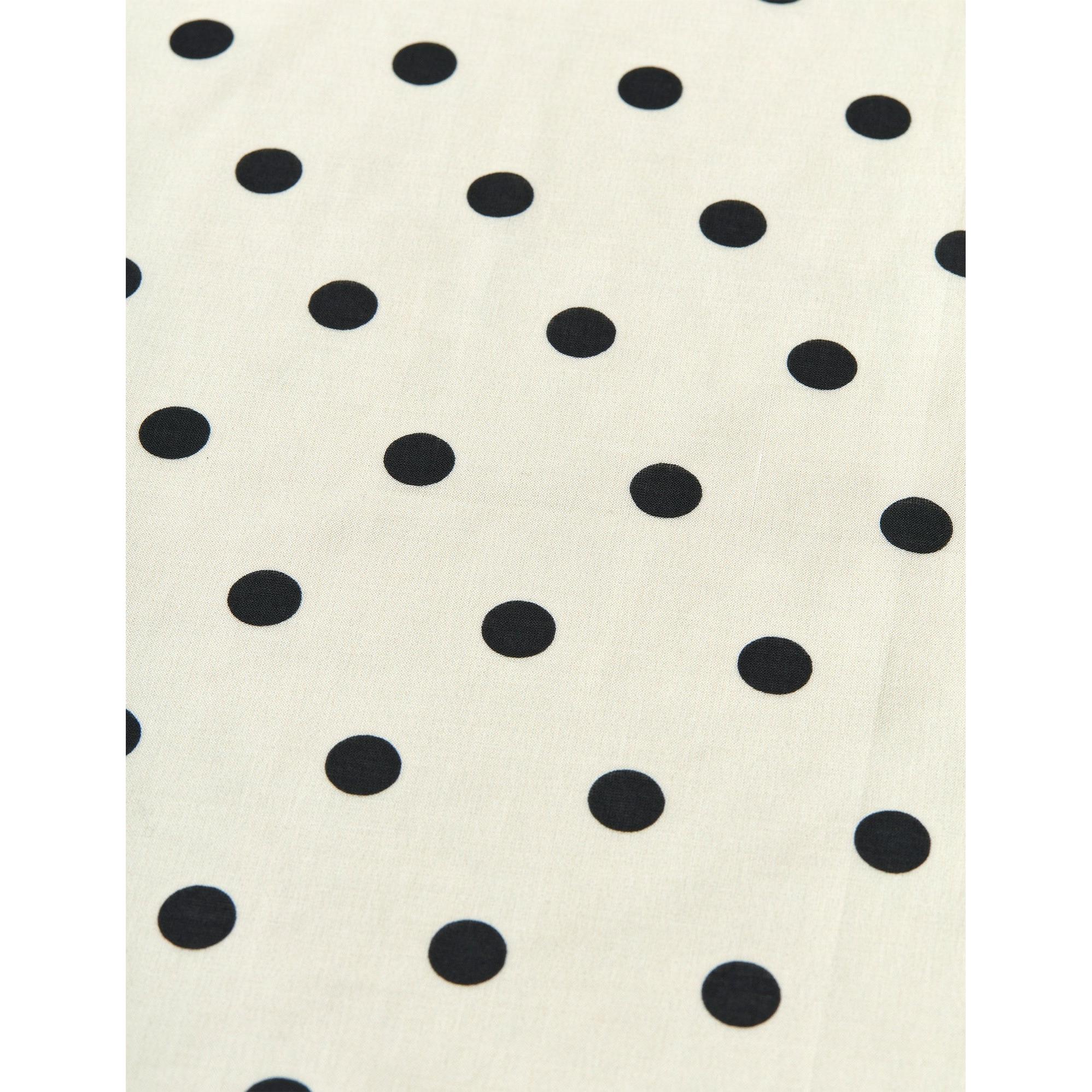 Mads Nørgaard, Soft Cotton Big Dot Scarf, Dot AOP/Black-Mads Nørgaard - Dame-Minlillebutik.dk