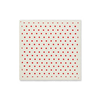 Mads Nørgaard, Soft Cotton Self Dot Scarf, Dot AOP/Fiery Red-Mads Nørgaard - Dame-Minlillebutik.dk