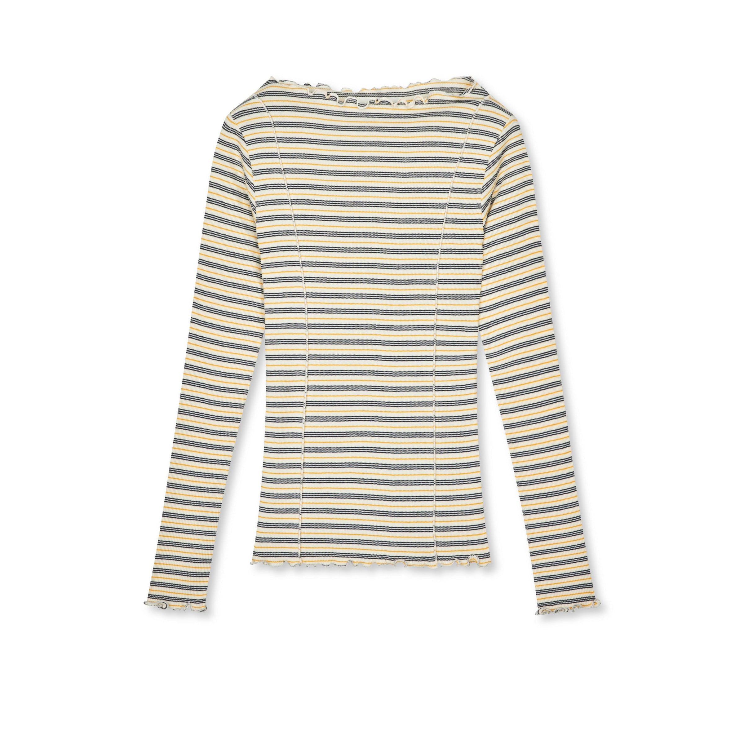 Mads Nørgaard, 2x2 Cotton Stripe Siri Top, Vanilla Ice/Sky Captain/Zinnia-Mads Nørgaard - Dame-Minlillebutik.dk