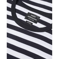 Mads Nørgaard, Midi Rib Tobias Tee, Black/White-Mads Nørgaard - Herre-Minlillebutik.dk