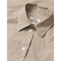 Mads Nørgaard, Crispy Poplin Carol Shirt, Plaza Taupe-Mads Nørgaard - Dame-Minlillebutik.dk