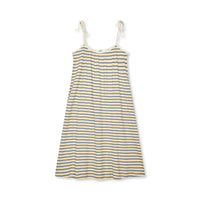 Mads Nørgaard, 2x2 Cotton Stripe Stine Dress, Vanilla Ice/Sky Captain/Zinnia-Mads Nørgaard - Dame-Minlillebutik.dk