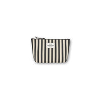 Mads Nørgaard Knit Stripe Hof Make-Up Bag, Black/White