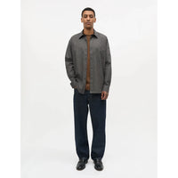 Mads Nørgaard, Cotton Soft Marcel Shirt, Sky Captain/Tarmac