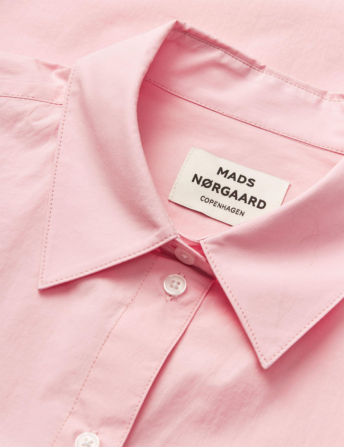 Mads Nørgaard, Peach Poplin Shelly Shirt, Fairy Tale Pink