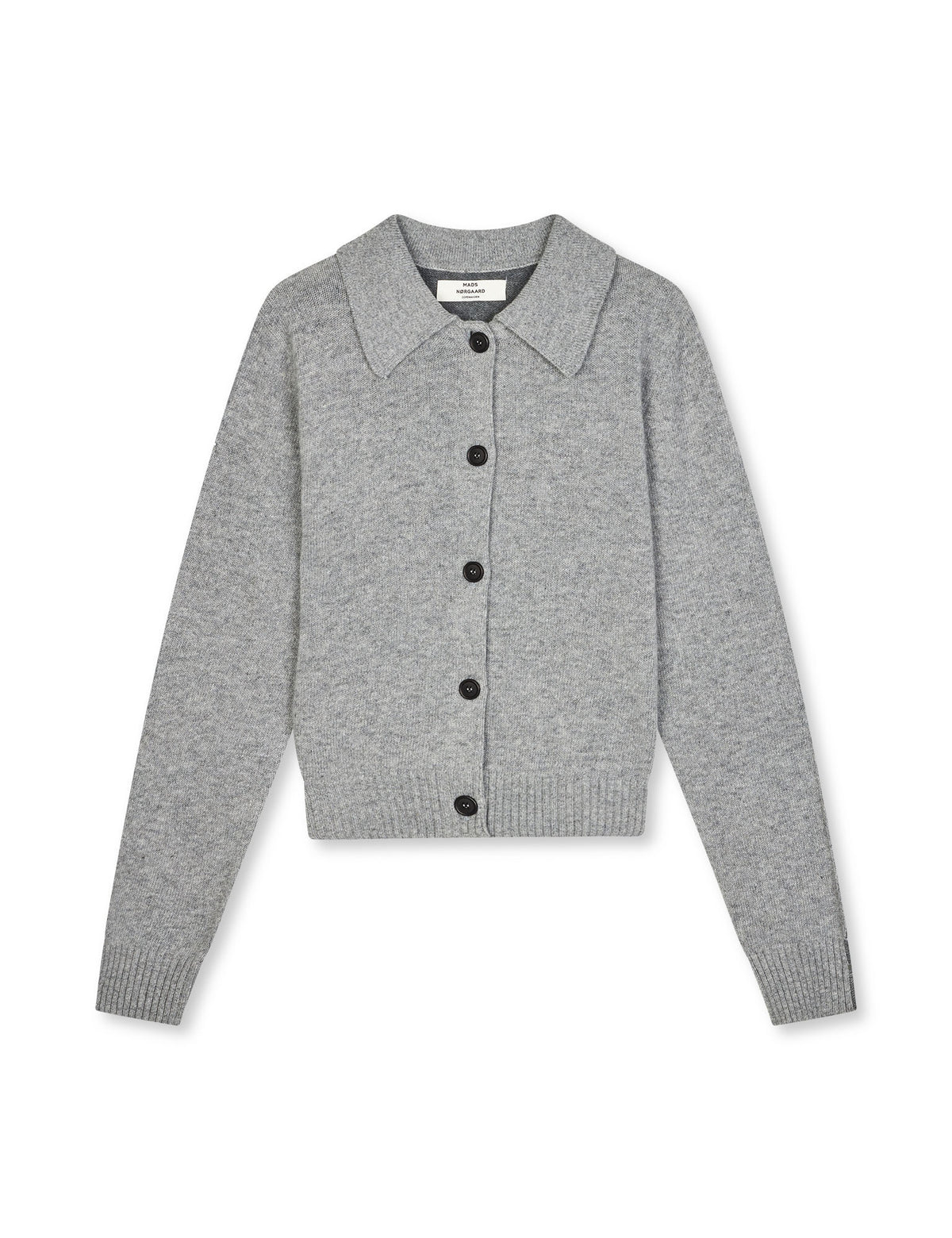 Mads Nørgaard, Yota Knit Katrine Cardigan, Light Grey Melange/Dark Grey M
