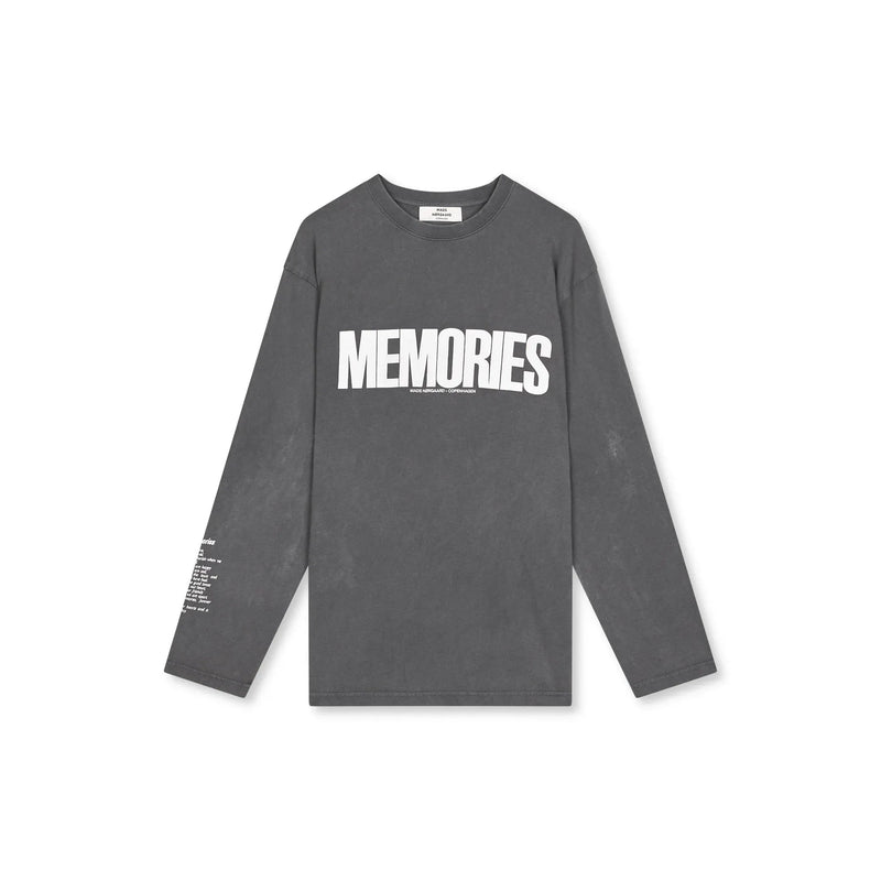 Mads Nørgaard, Cotton Jersey Jerry Tee LS, Washed Black-Mads Nørgaard - Dame-Minlillebutik.dk