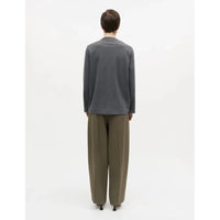 Mads Nørgaard, Cotton Jersey Jerry Tee LS, Washed Black