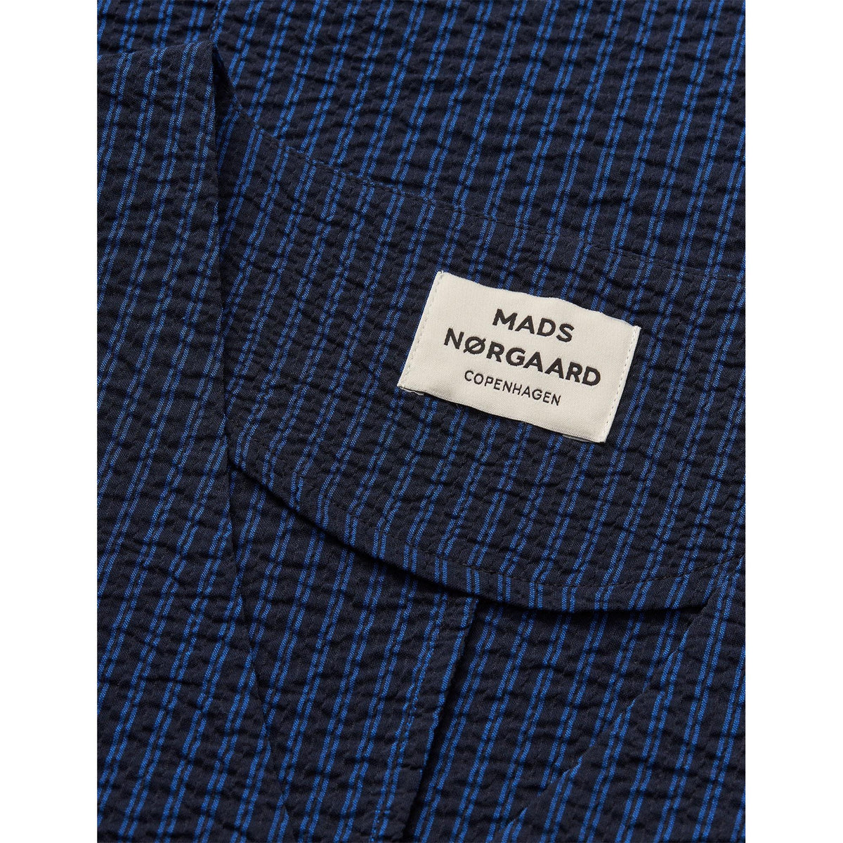 Mads Nørgaard, Soft Crease Ghita Dress, Sky Captain/Lapis Blue-Mads Nørgaard - Dame-Minlillebutik.dk