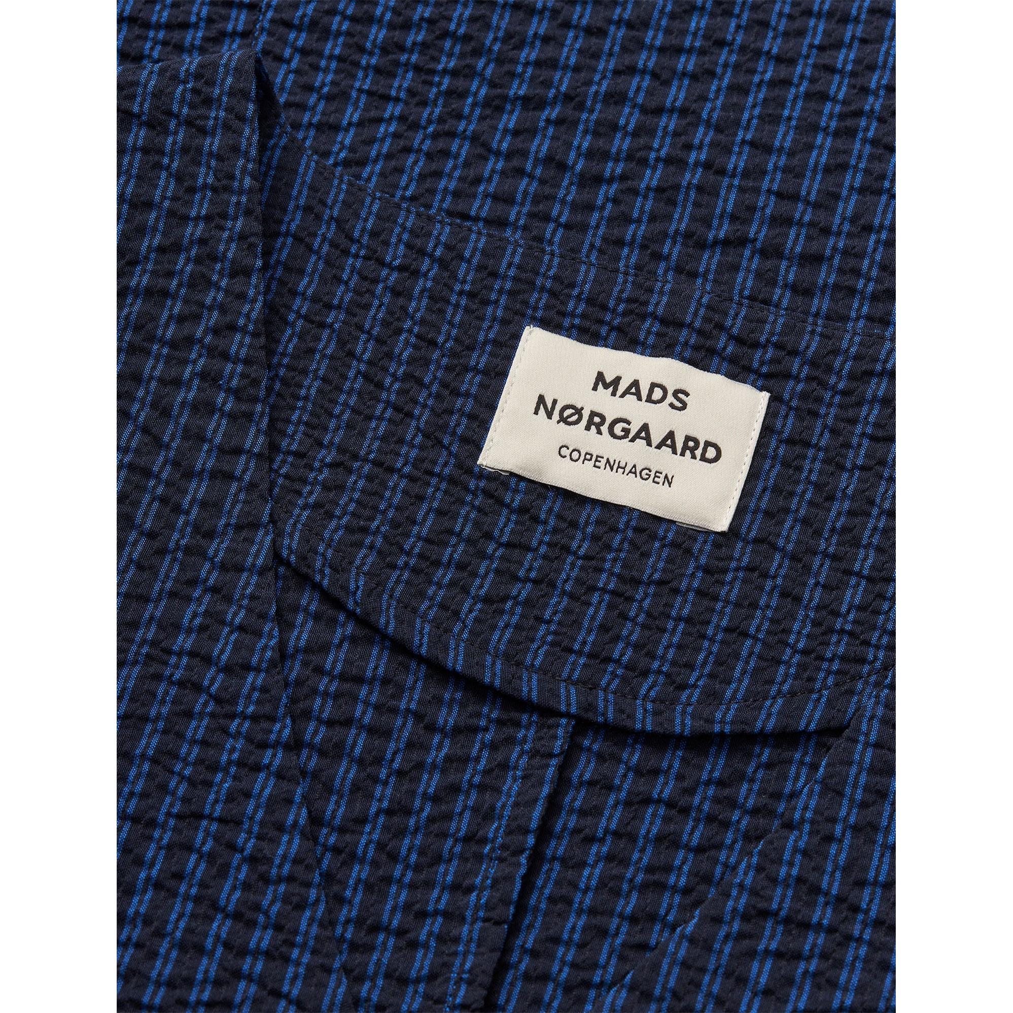 Mads Nørgaard, Soft Crease Ghita Dress, Sky Captain/Lapis Blue