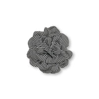 Mads Nørgaard MN Rose Brooch, Stripe Black/White