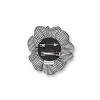 Mads Nørgaard MN Rose Brooch, Stripe Black/White
